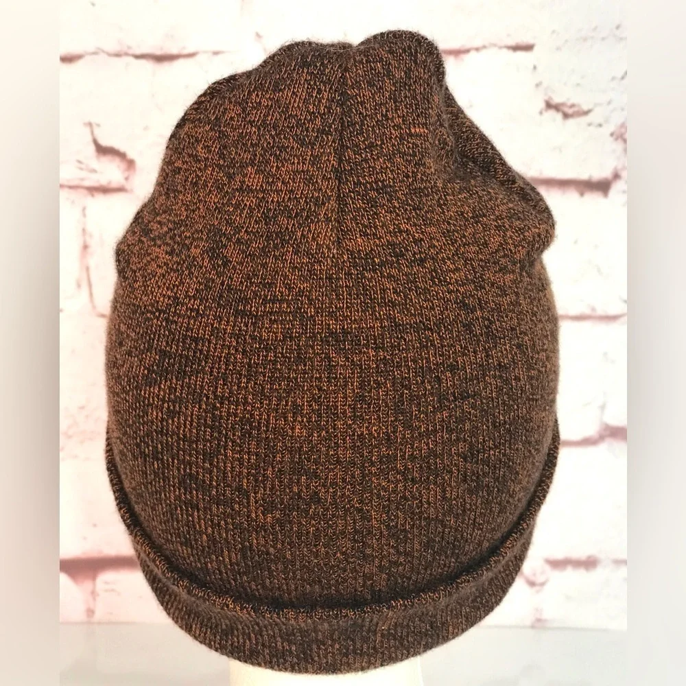 EASTERN MOUNTAIN SPORTS Unisex beanie knit cap hat  brown and black One Size NWT - Picture 11 of 16